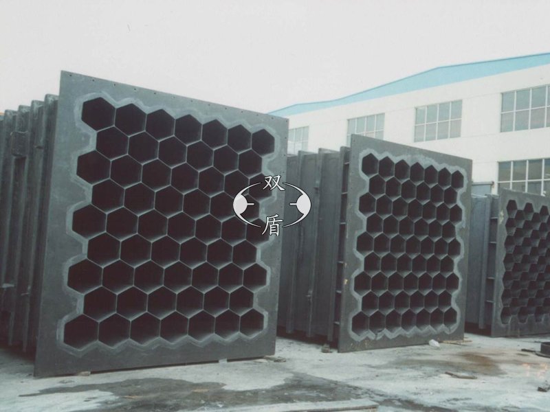 Conductive FRP wet electrostatic precipitator dust collecting electrode chamber hexagon